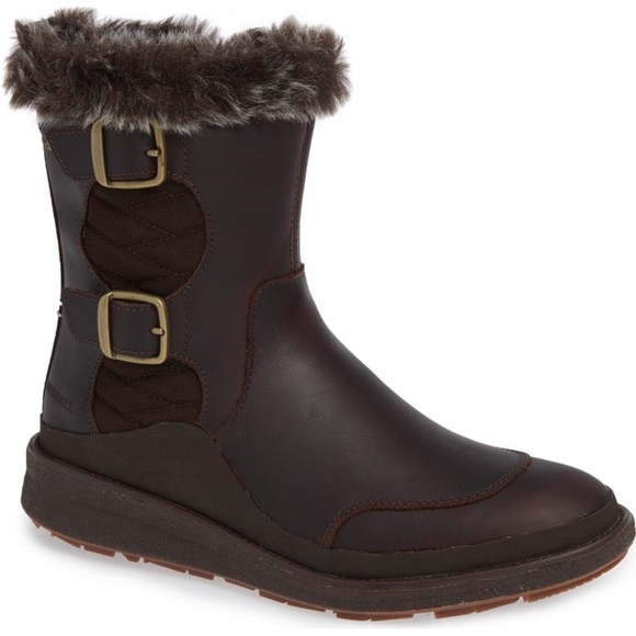 Merrell Tremblant Ezra Zip Waterproof Winter Boots Size 9.5 Women’s - Picture 1 of 12